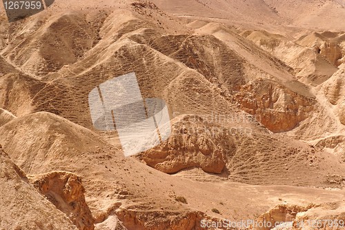 Image of Orange hills in the desert texture