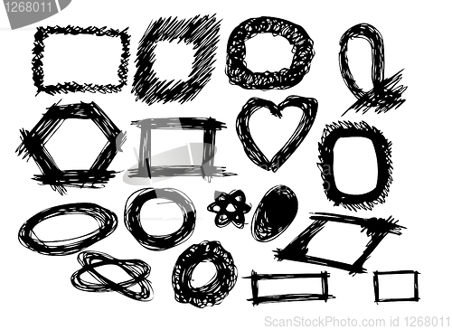 Image of collection of hand drawn frames 