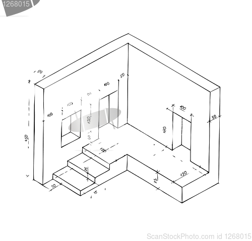 Image of small plan of part of building
