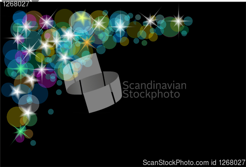 Image of christmas color background with lights 