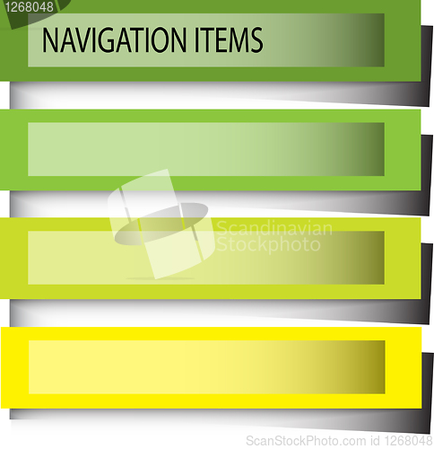 Image of navigation items