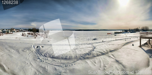 Image of Frozen lake