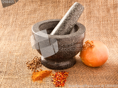 Image of pestle and mortar