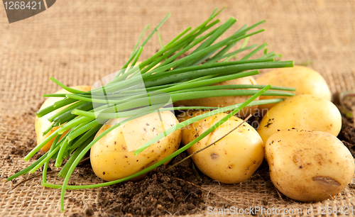 Image of potatoes and chives