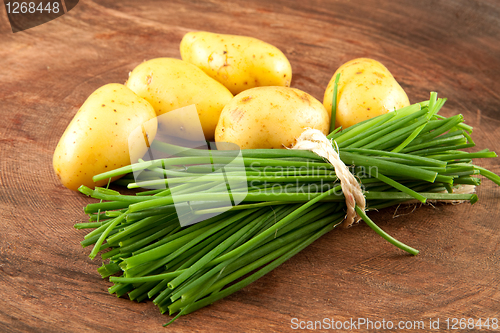 Image of potatoes and chives