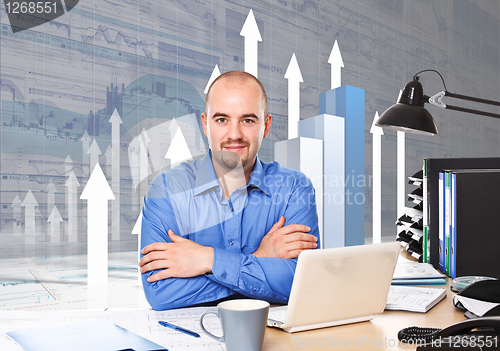 Image of businessman at work