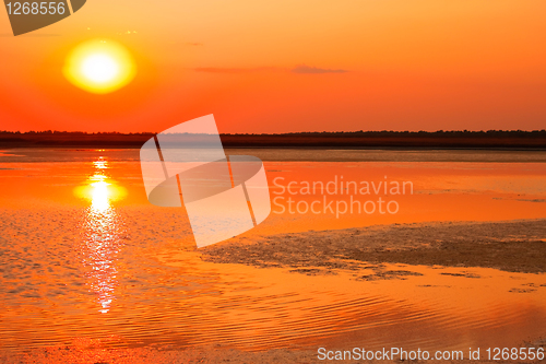 Image of Sunset over the marsh