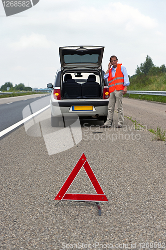 Image of Broken down car