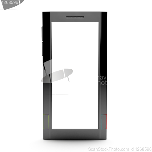 Image of Mobile phone with empty screen