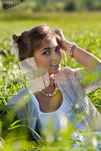 Image of portrait of a beautiful girl