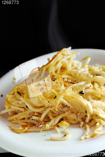 Image of Appetizing pasta on plate
