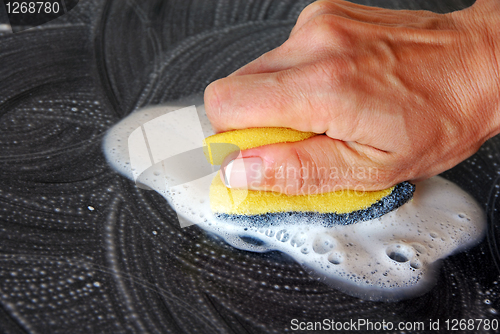 Image of Sponge cleaning