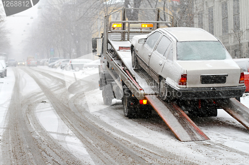 Image of Towing car