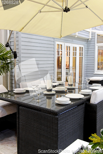 Image of Backyard table