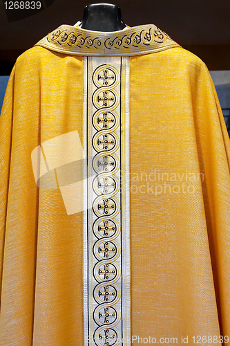 Image of Catholic golden dress