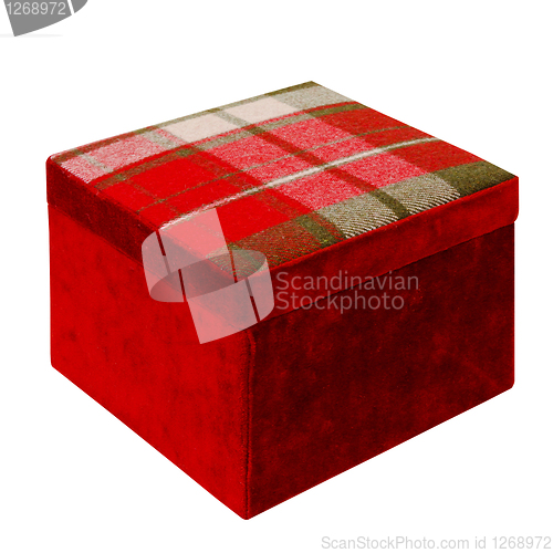 Image of Red plush box