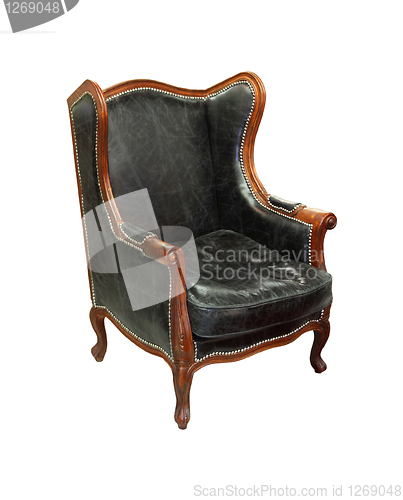Image of Old leather chair