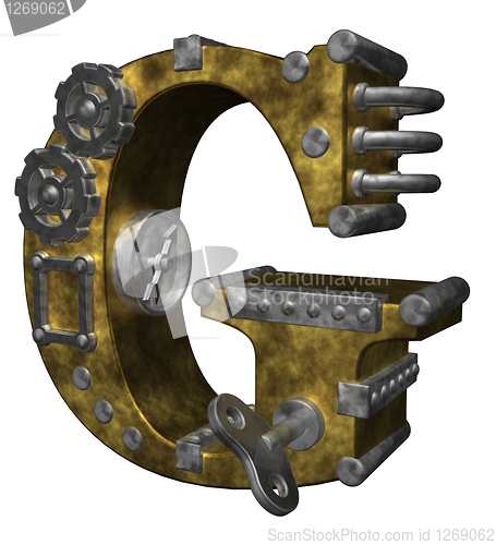 Image of steampunk letter g