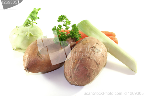 Image of soup vegetables