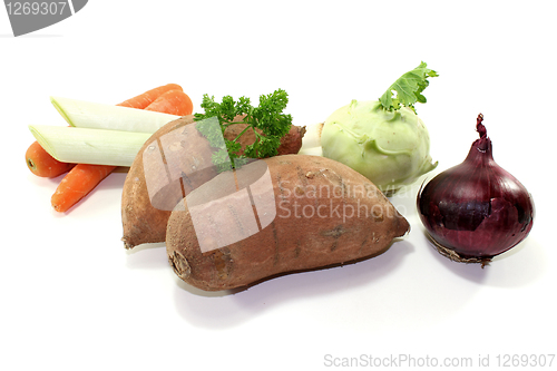 Image of soup vegetables