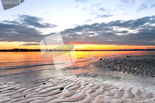 Image of Sunset on the Tejo River.