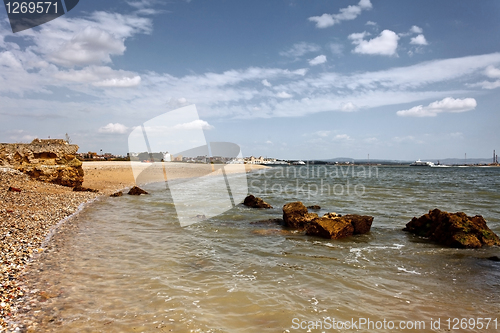 Image of Small beach on the banks of the river Tejo.