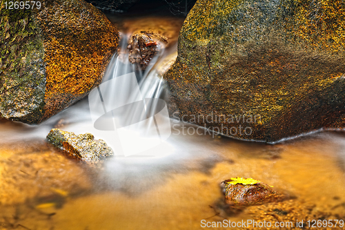 Image of Small natural waterfall.