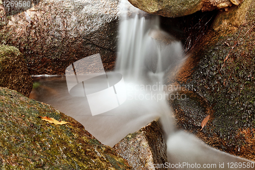 Image of Small natural waterfall.