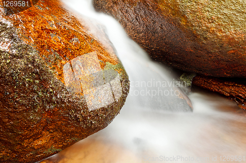 Image of Small natural waterfall.