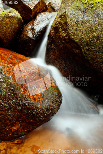Image of Small natural waterfall.