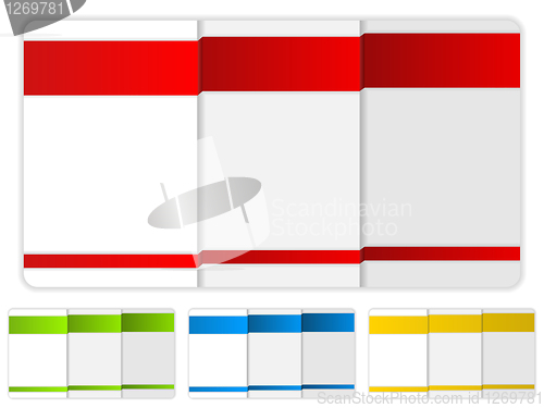 Image of Set of Colorful Text Box