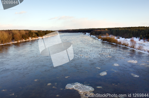 Image of Ice drift on the river