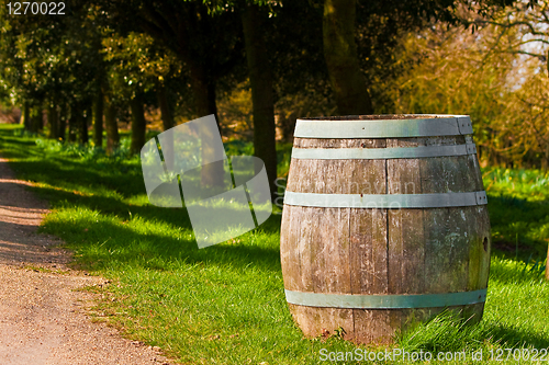 Image of Wooden barrel