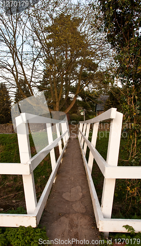 Image of White footbridge