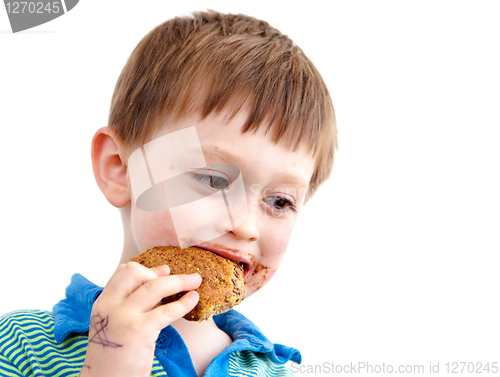 Image of Eating biscuit