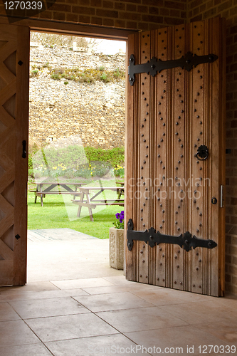 Image of wooden door