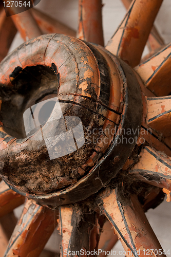 Image of wooden wheel