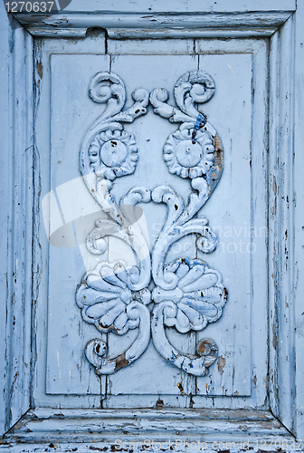 Image of Blue Wooden Ornament