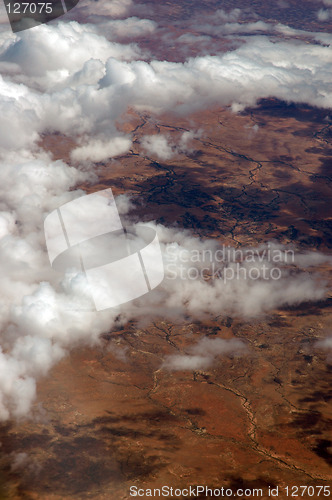 Image of Clouds over desert