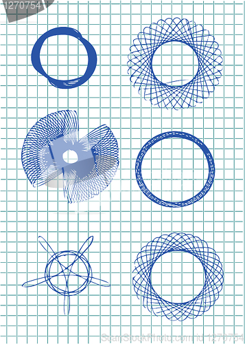 Image of hand drawn circle symbols