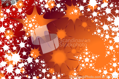 Image of christmas snow flake background