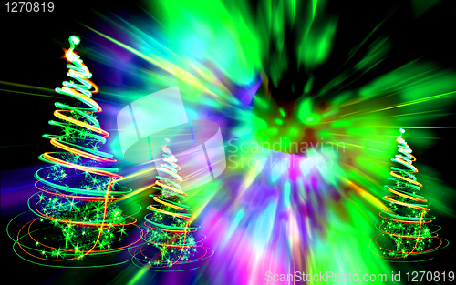 Image of xmas trees 