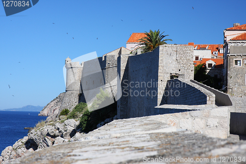 Image of Old fortress wall of Dubrovnik