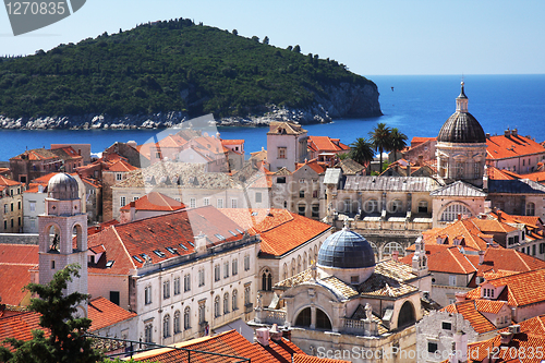 Image of Dubrovnik old town and Lokrum