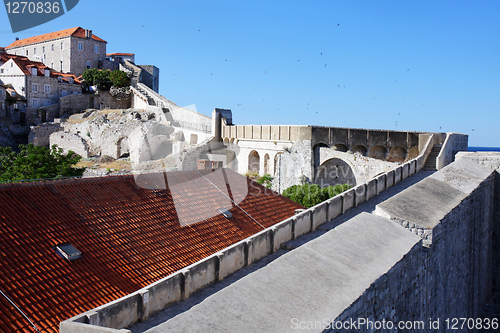 Image of Old fortress wall of Dubrovnik