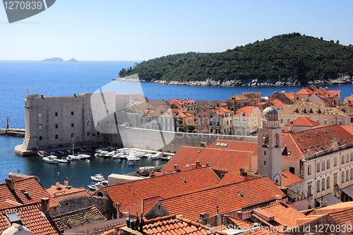 Image of Dubrovnik old town and Lokrum 