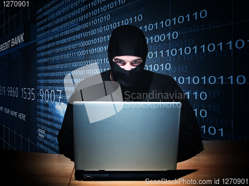 Image of hacker on duty