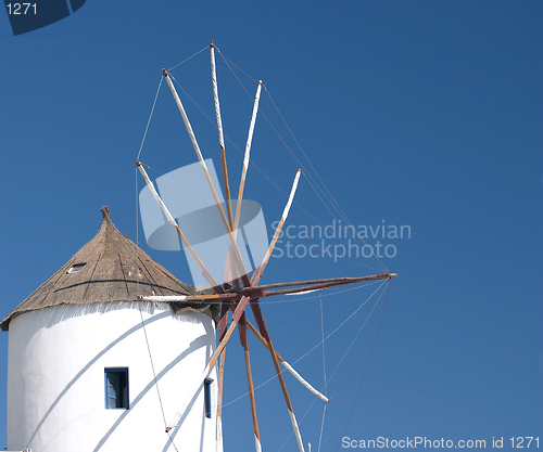 Image of Santorini windmill