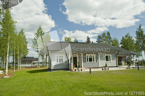 Image of The house on the bank of lake