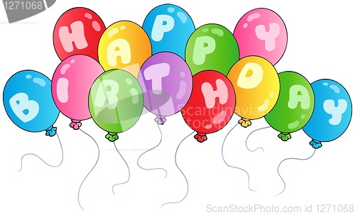 Image of Happy birthday balloons